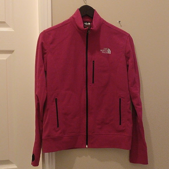 The North Face Pink Fleece Zip Up Sweater - Picture 1 of 14